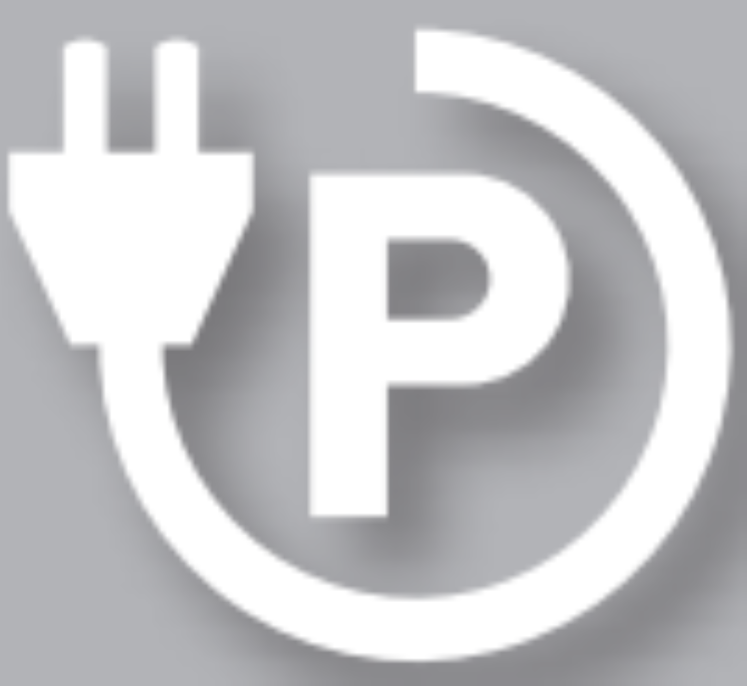 Markierung E-Parkplatzsymbol "P"