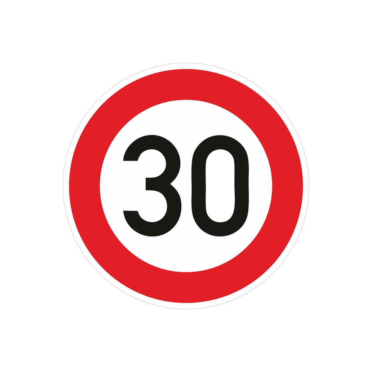 Verkehrszeichen VZ 274-30 Verkehrszeichen 274-30