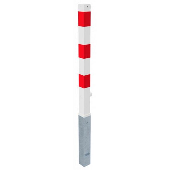 Absperrpfosten Stahlrohr 70x70 mm herausnehmbar mit Dreikantverschluss