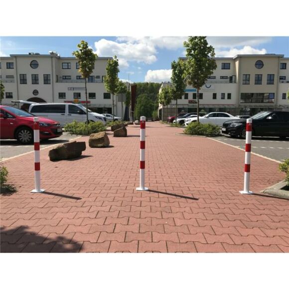Absperrpfosten Stahlrohr Ø60 mm zum Aufdübeln