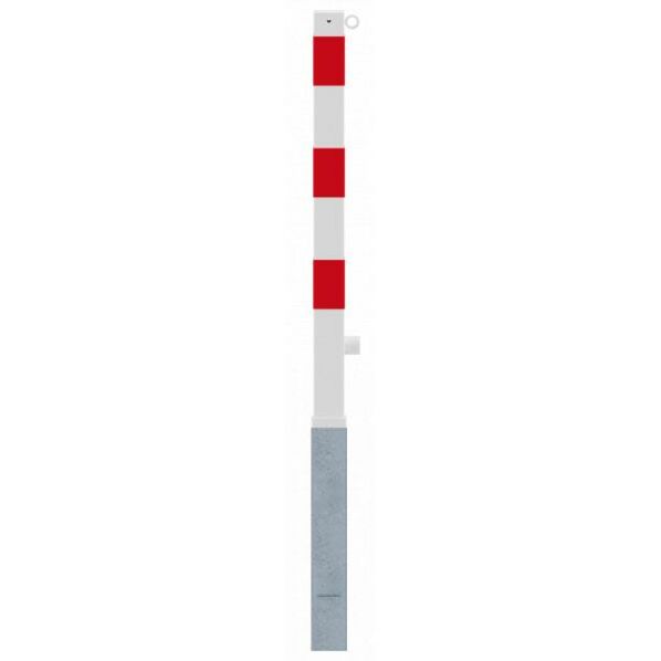 Absperrpfosten Stahlrohr 70x70 mm herausnehmbar mit Dreikantverschluss