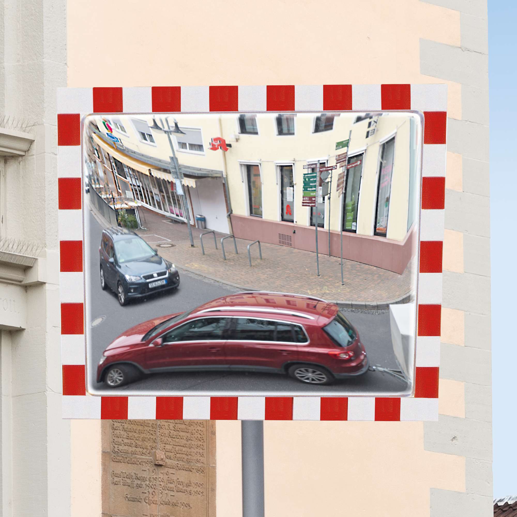 Verkehrsspiegel Edelstahl
