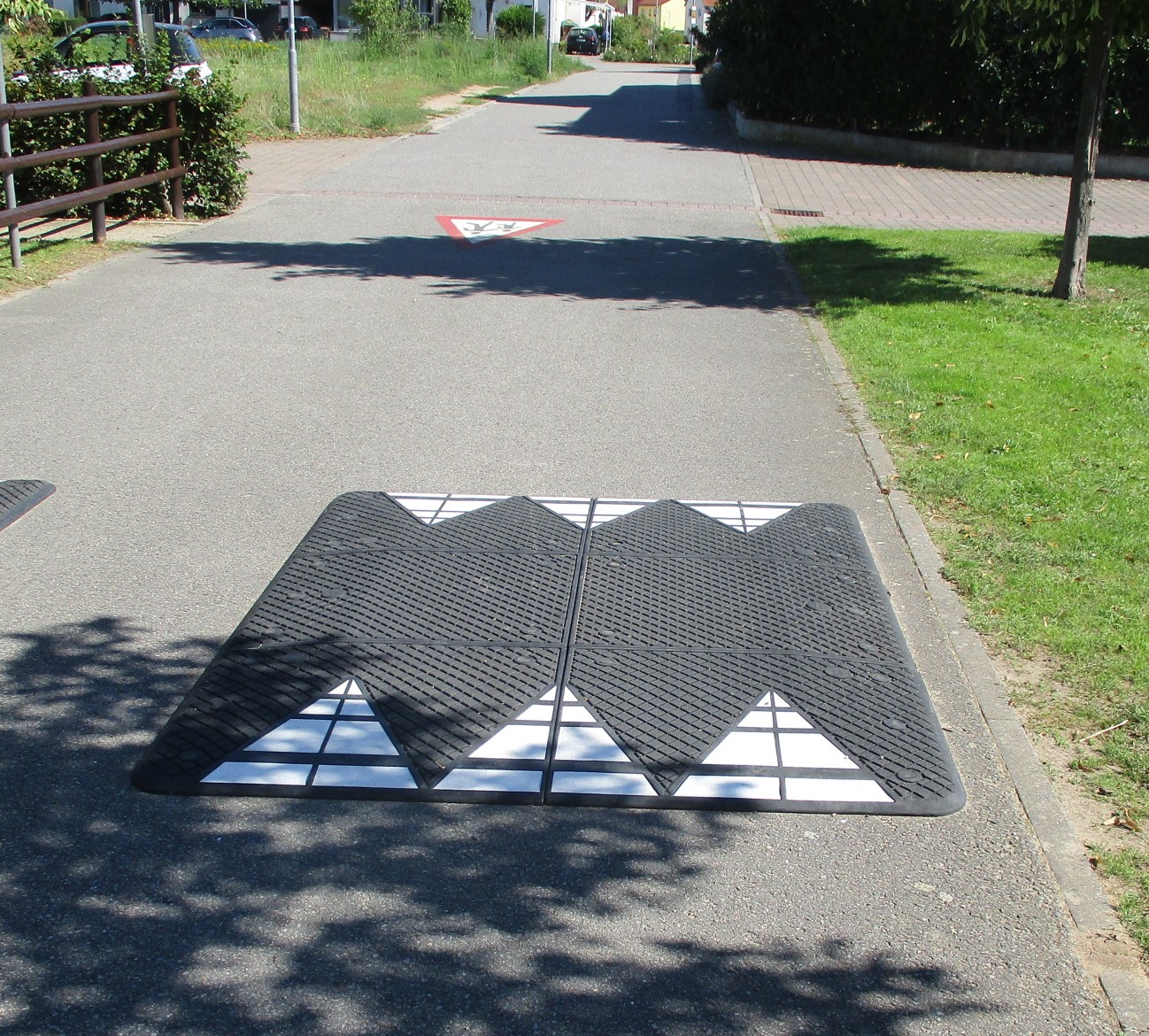 Komplettschwelle Berliner Kissen bis 50 km/h Berliner Kissen antharzit bis 50 km/h