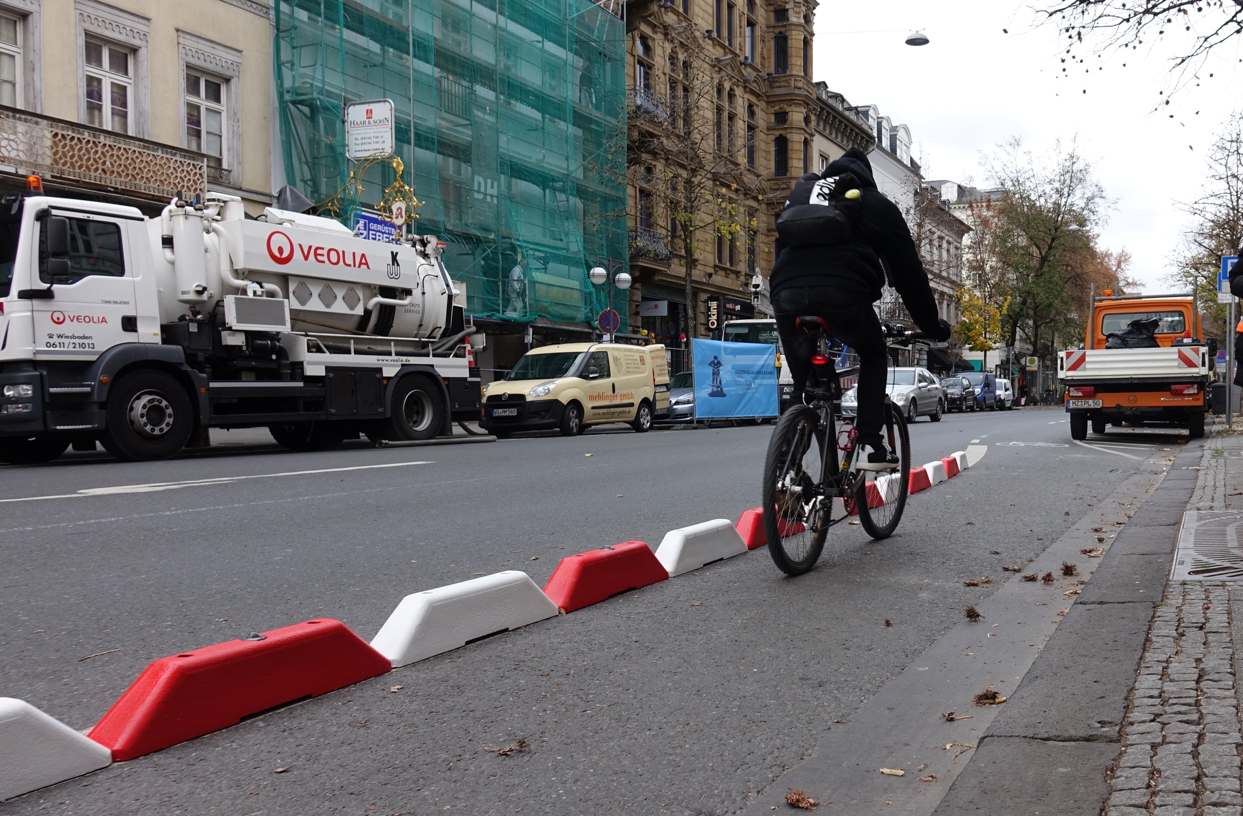 Bordsteinerhöhung Radspur