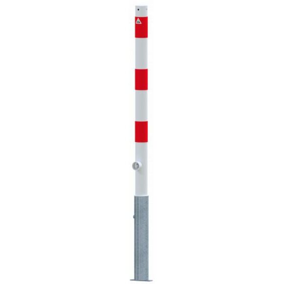 Absperrpfosten Stahlrohr Ø60 mm herausnehmbar mit Dreikantverschluss